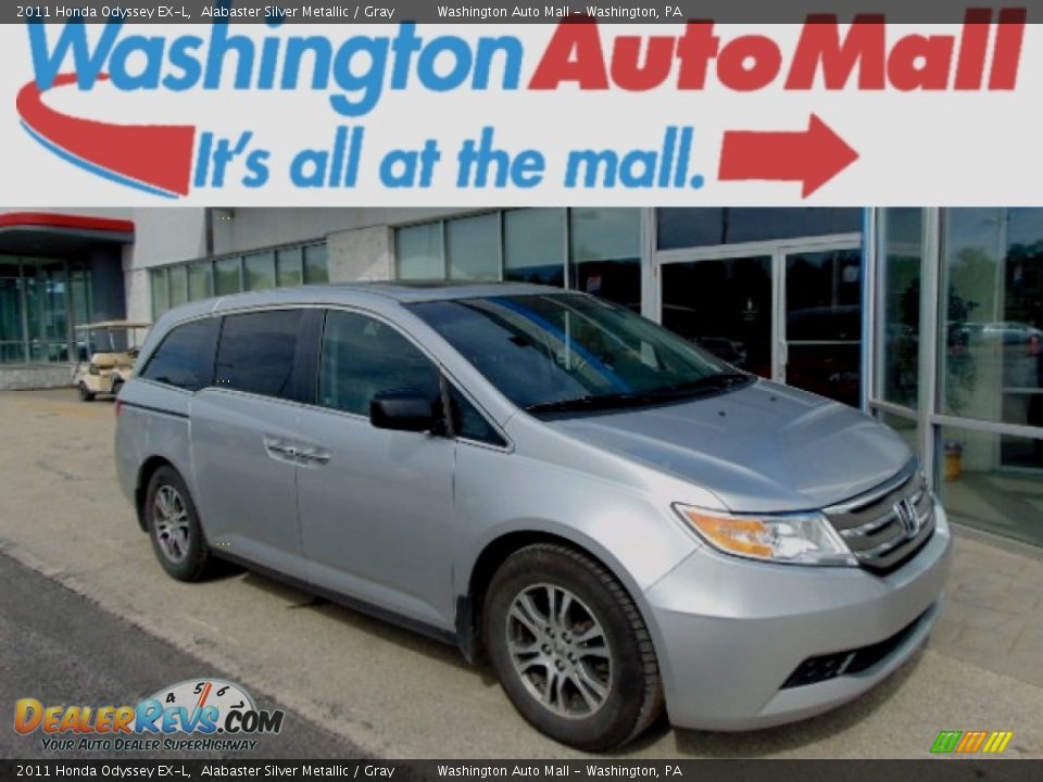 2011 Honda Odyssey EX-L Alabaster Silver Metallic / Gray Photo #1
