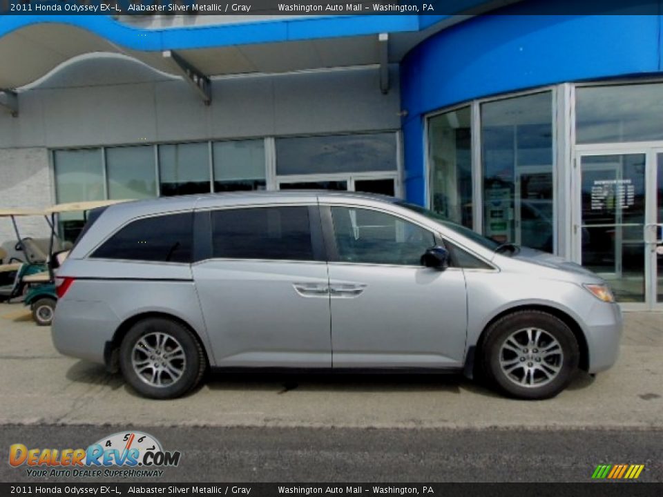 2011 Honda Odyssey EX-L Alabaster Silver Metallic / Gray Photo #2