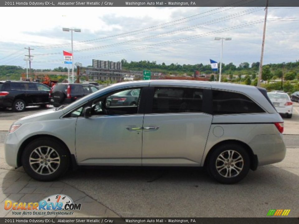 2011 Honda Odyssey EX-L Alabaster Silver Metallic / Gray Photo #5