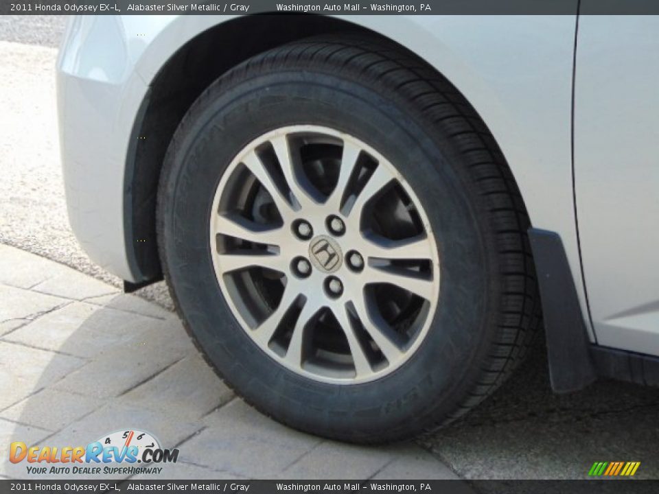 2011 Honda Odyssey EX-L Alabaster Silver Metallic / Gray Photo #6