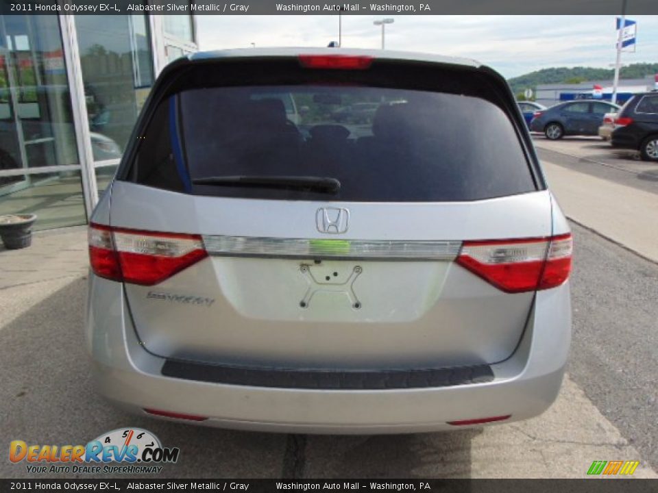 2011 Honda Odyssey EX-L Alabaster Silver Metallic / Gray Photo #7
