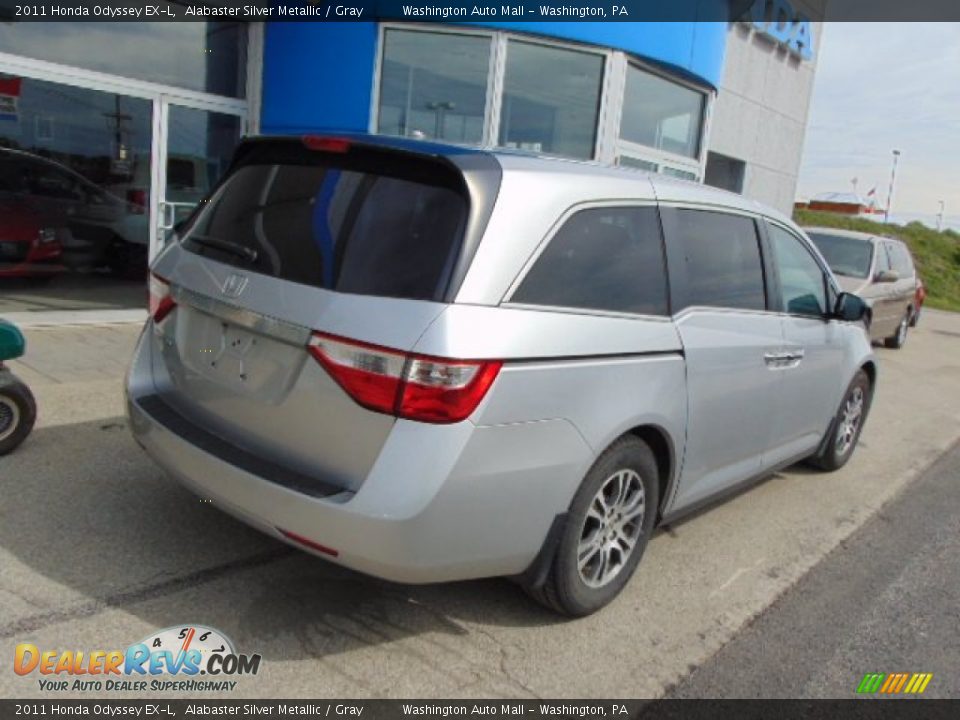 2011 Honda Odyssey EX-L Alabaster Silver Metallic / Gray Photo #8