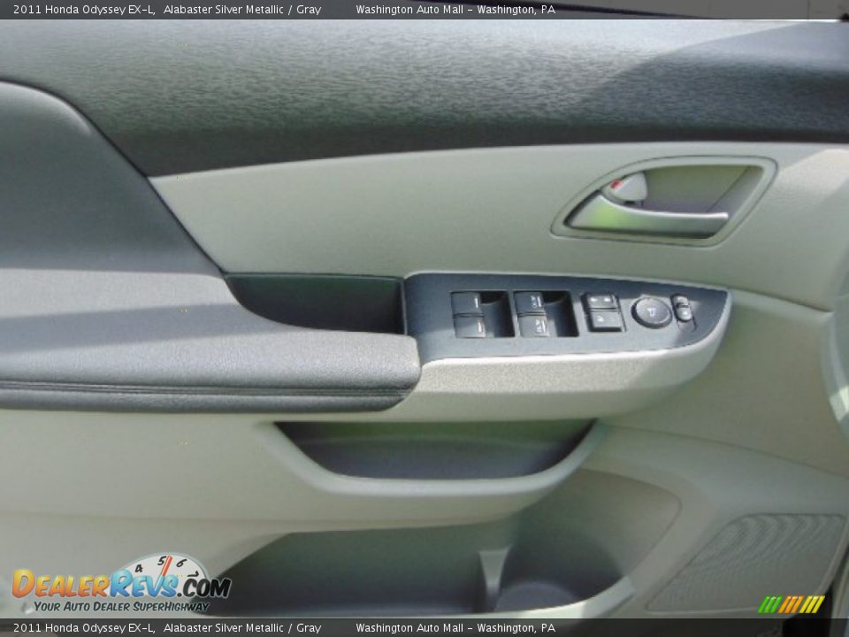 2011 Honda Odyssey EX-L Alabaster Silver Metallic / Gray Photo #10