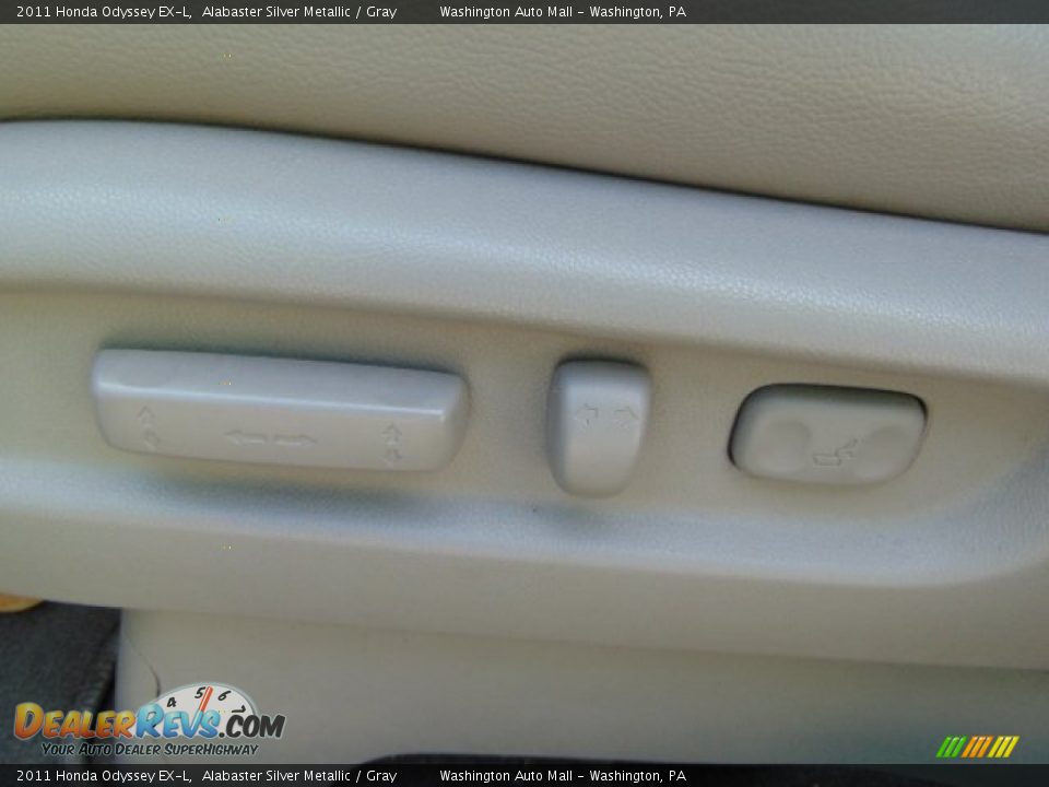 2011 Honda Odyssey EX-L Alabaster Silver Metallic / Gray Photo #12