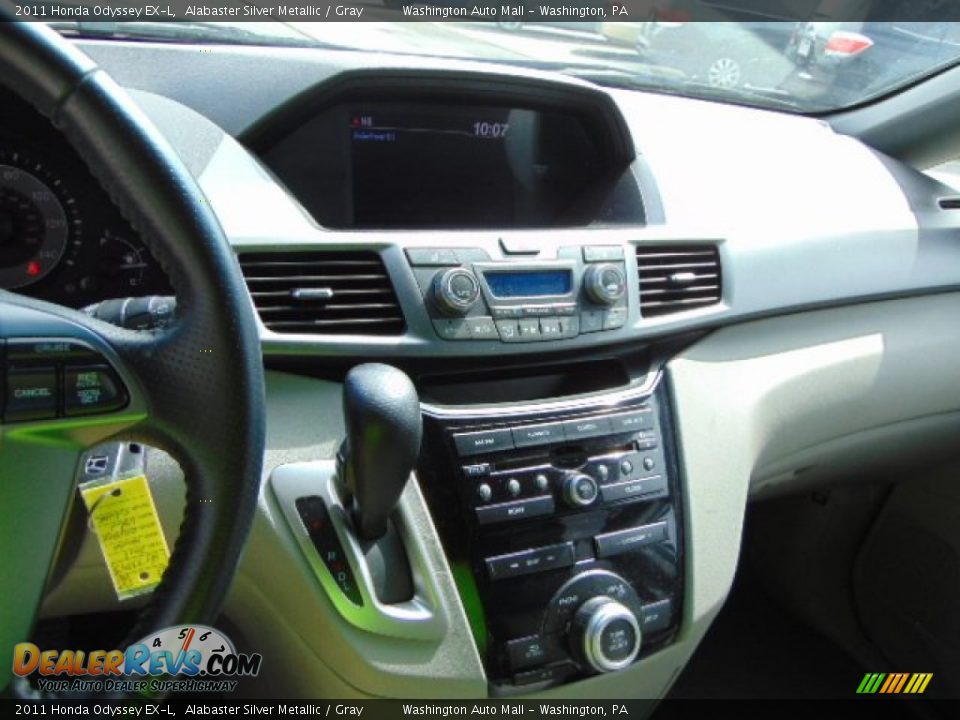 2011 Honda Odyssey EX-L Alabaster Silver Metallic / Gray Photo #13
