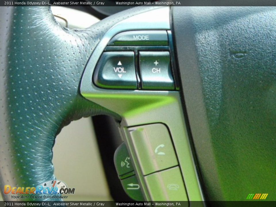 2011 Honda Odyssey EX-L Alabaster Silver Metallic / Gray Photo #15