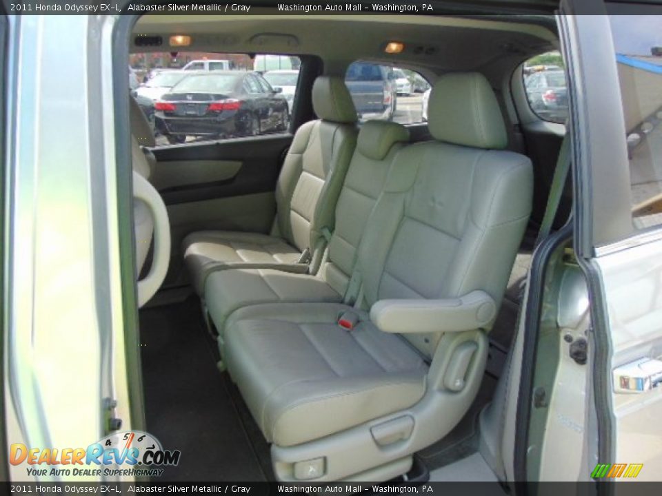2011 Honda Odyssey EX-L Alabaster Silver Metallic / Gray Photo #16
