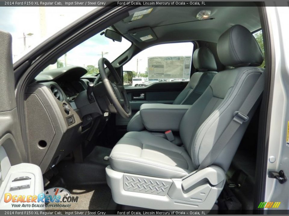 2014 Ford F150 XL Regular Cab Ingot Silver / Steel Grey Photo #6