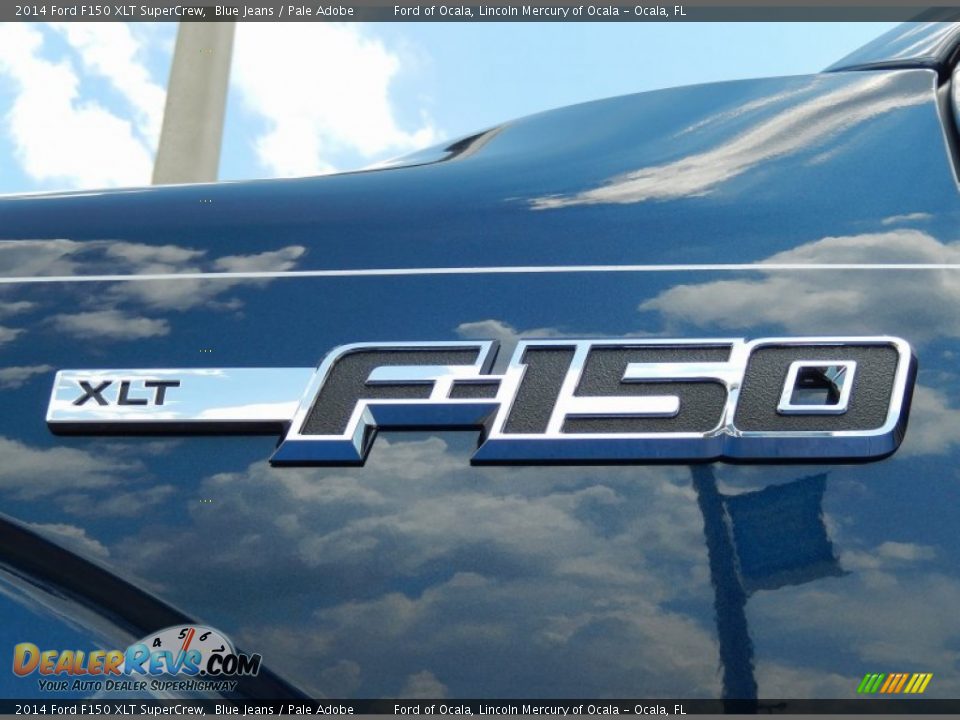 2014 Ford F150 XLT SuperCrew Blue Jeans / Pale Adobe Photo #5