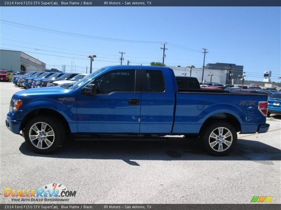 2014 Ford F150 STX SuperCab Blue Flame / Black Photo #1