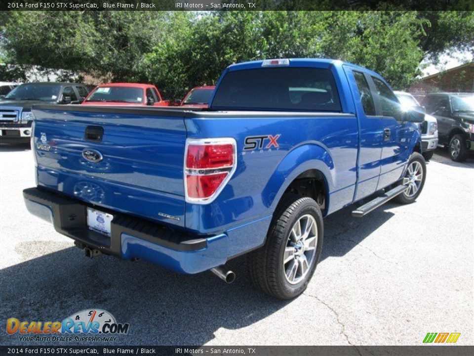 2014 Ford F150 STX SuperCab Blue Flame / Black Photo #4