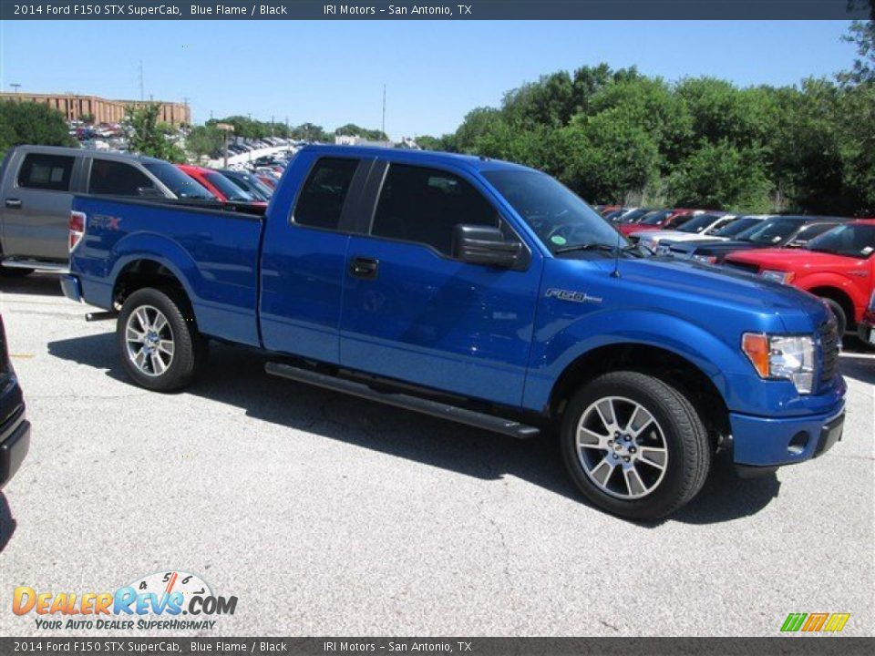 2014 Ford F150 STX SuperCab Blue Flame / Black Photo #5