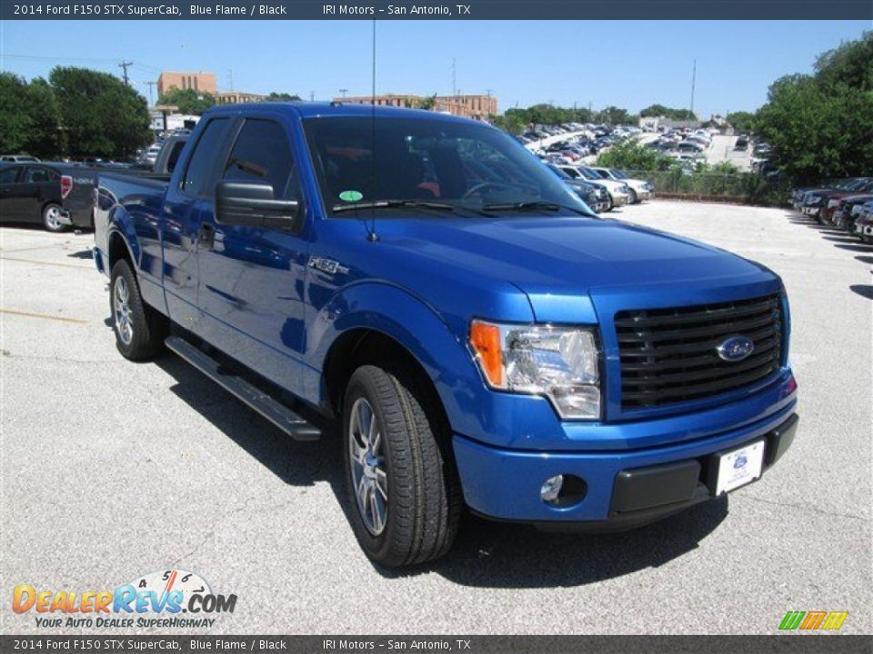 2014 Ford F150 STX SuperCab Blue Flame / Black Photo #6