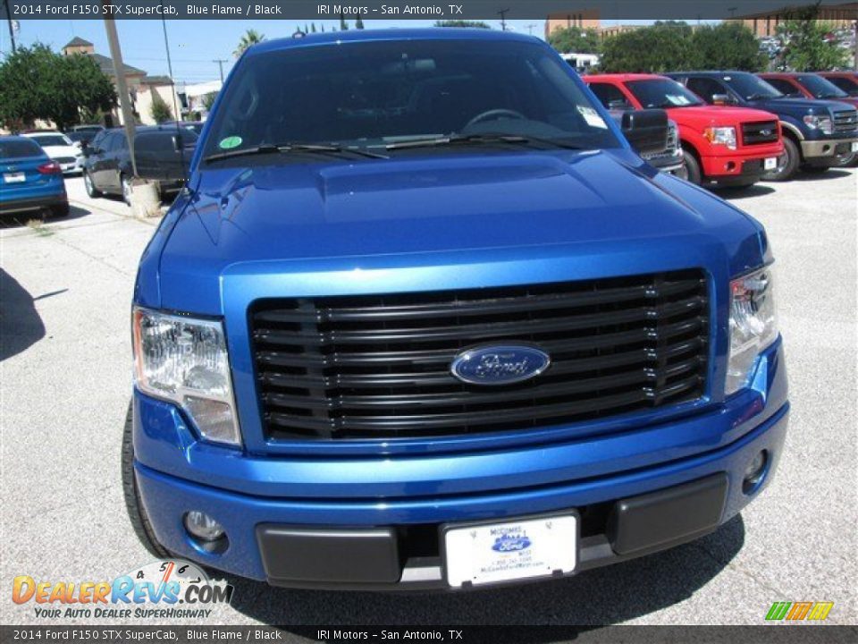 2014 Ford F150 STX SuperCab Blue Flame / Black Photo #7