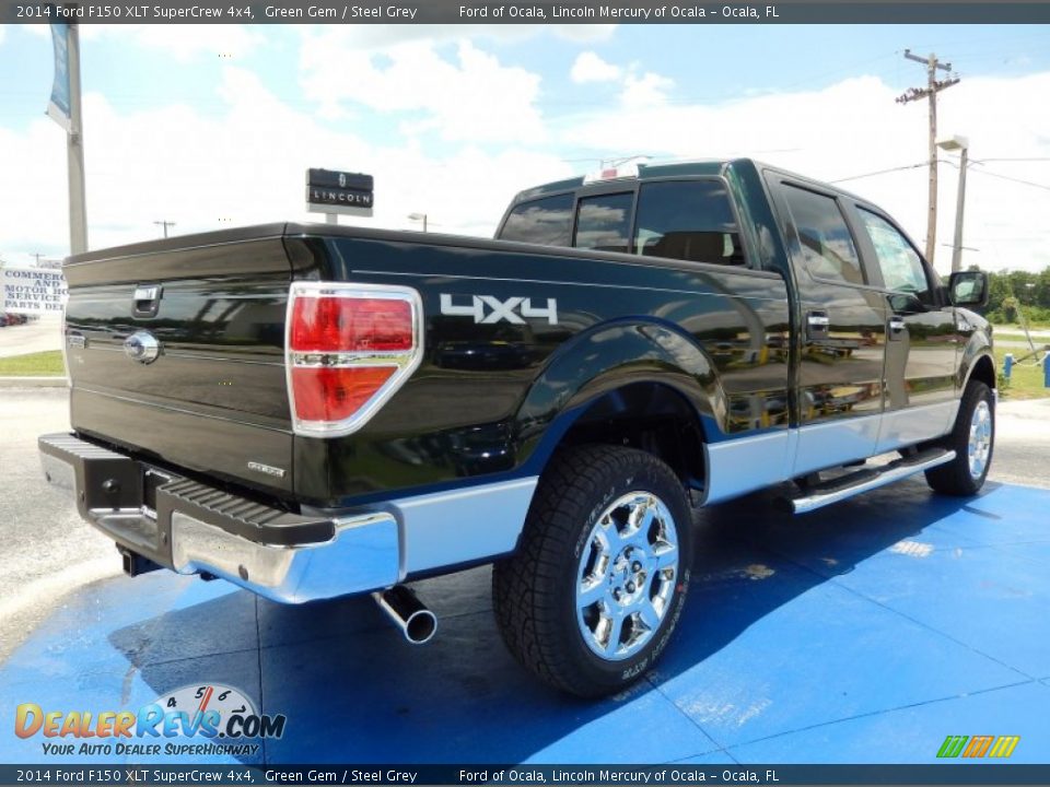 2014 Ford F150 XLT SuperCrew 4x4 Green Gem / Steel Grey Photo #3