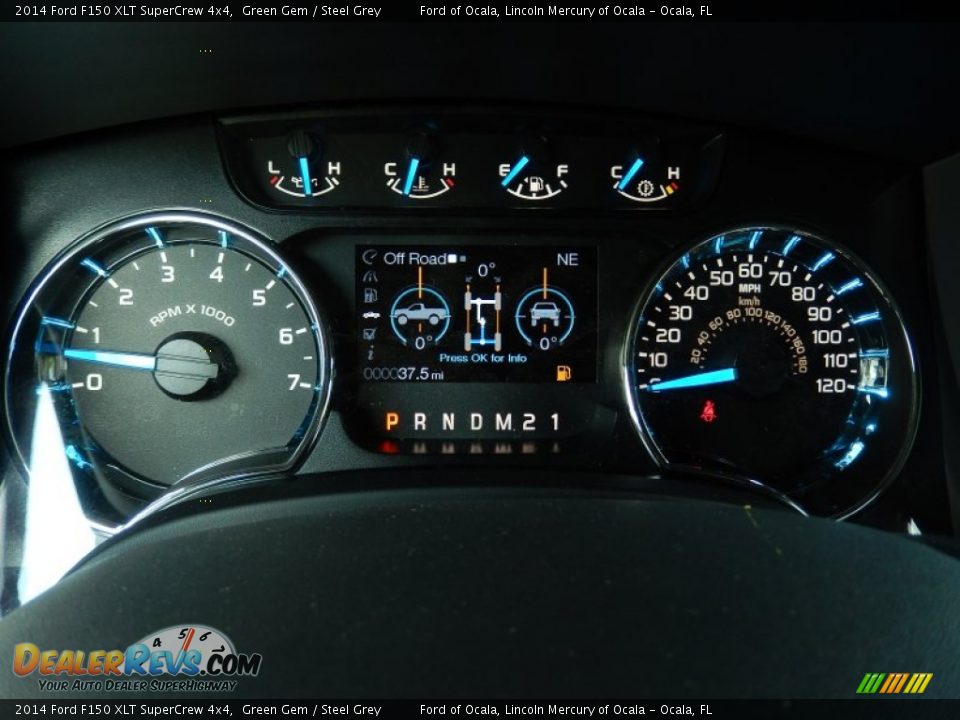 2014 Ford F150 XLT SuperCrew 4x4 Green Gem / Steel Grey Photo #9