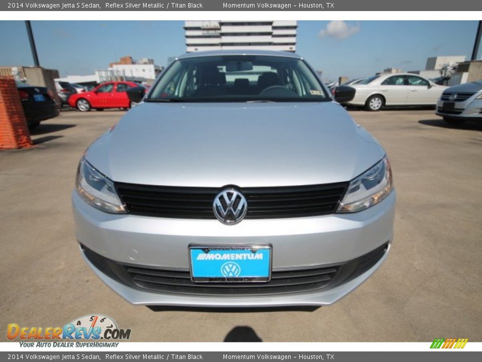 2014 Volkswagen Jetta S Sedan Reflex Silver Metallic / Titan Black Photo #2