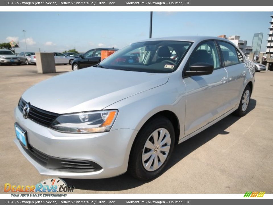 2014 Volkswagen Jetta S Sedan Reflex Silver Metallic / Titan Black Photo #3
