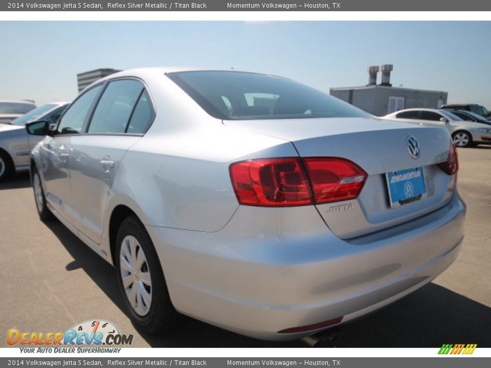 2014 Volkswagen Jetta S Sedan Reflex Silver Metallic / Titan Black Photo #4