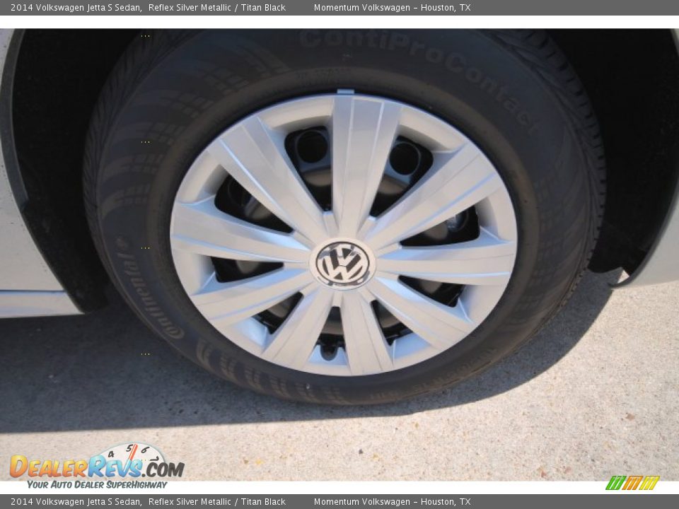 2014 Volkswagen Jetta S Sedan Reflex Silver Metallic / Titan Black Photo #7
