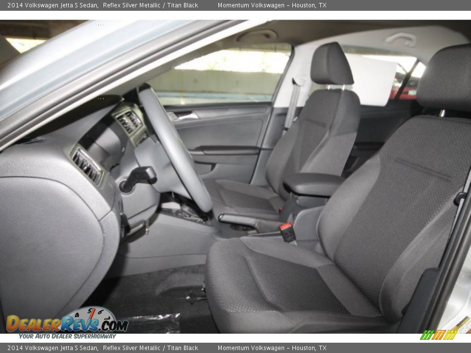 2014 Volkswagen Jetta S Sedan Reflex Silver Metallic / Titan Black Photo #10