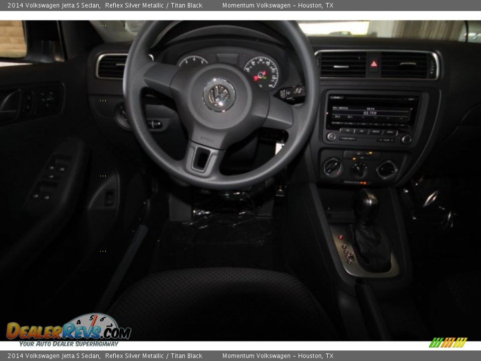 2014 Volkswagen Jetta S Sedan Reflex Silver Metallic / Titan Black Photo #13