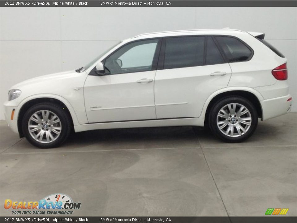 2012 BMW X5 xDrive50i Alpine White / Black Photo #5