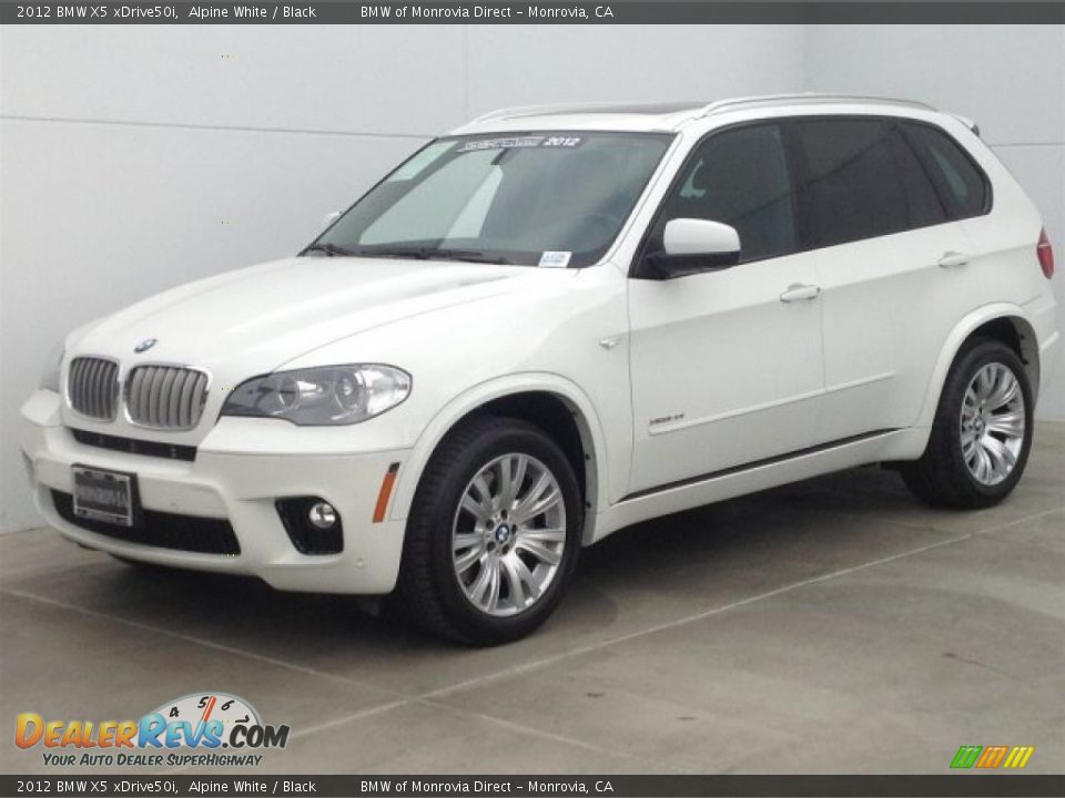 2012 BMW X5 xDrive50i Alpine White / Black Photo #6