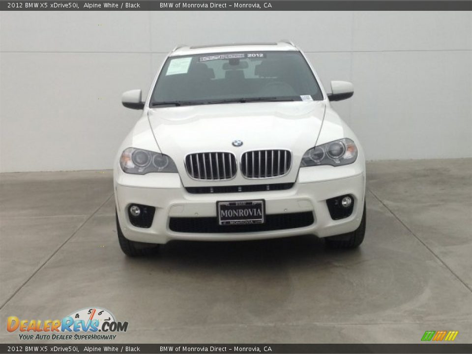 2012 BMW X5 xDrive50i Alpine White / Black Photo #7