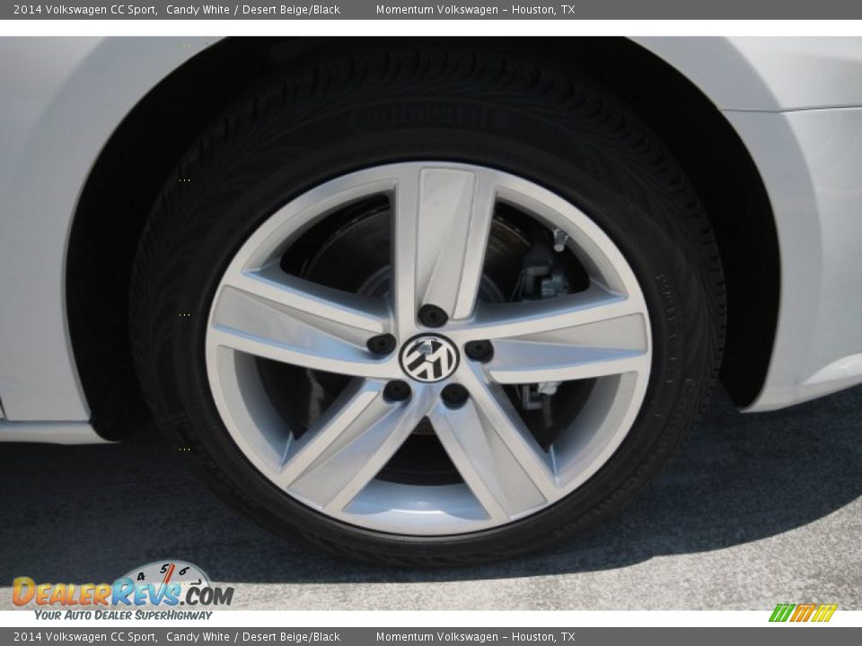 2014 Volkswagen CC Sport Candy White / Desert Beige/Black Photo #7