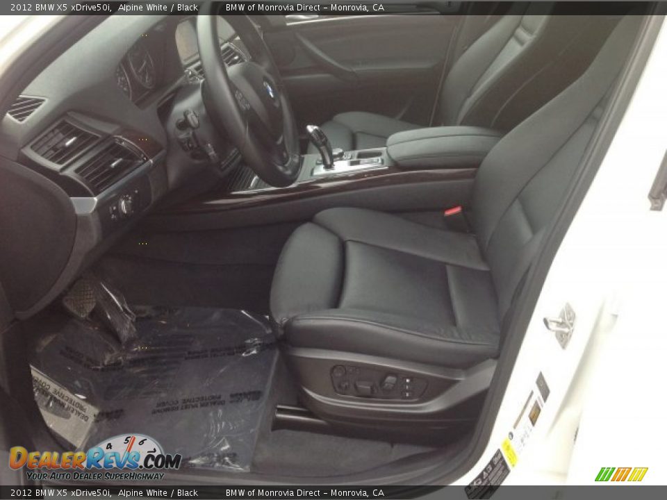 2012 BMW X5 xDrive50i Alpine White / Black Photo #13