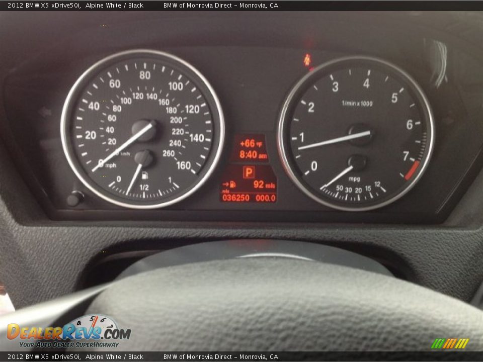 2012 BMW X5 xDrive50i Alpine White / Black Photo #22