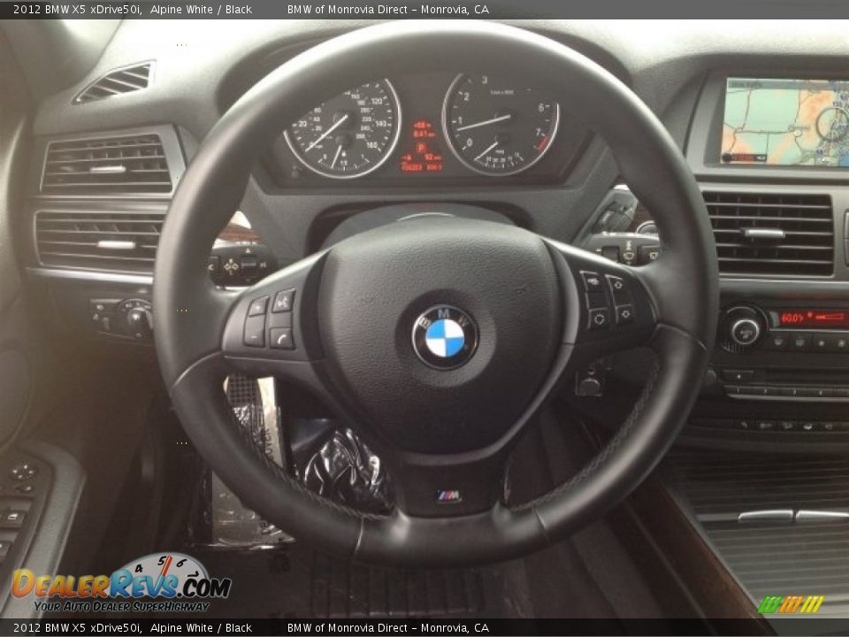 2012 BMW X5 xDrive50i Alpine White / Black Photo #25