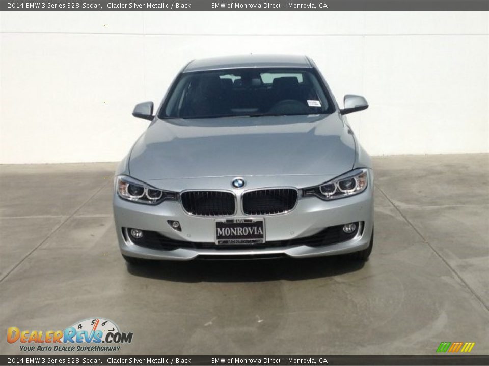 2014 BMW 3 Series 328i Sedan Glacier Silver Metallic / Black Photo #3