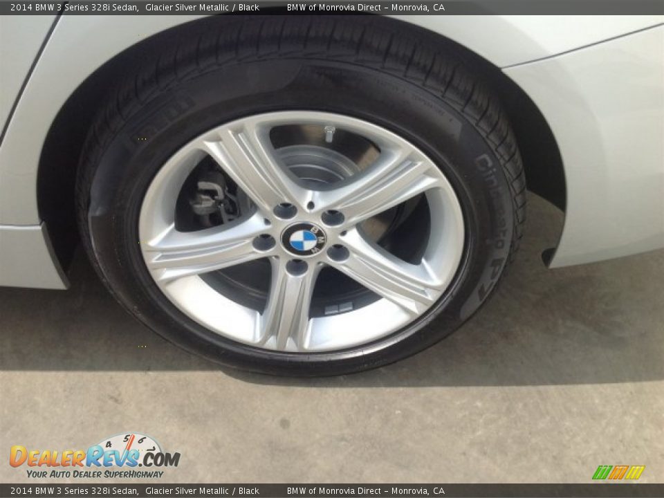 2014 BMW 3 Series 328i Sedan Glacier Silver Metallic / Black Photo #4