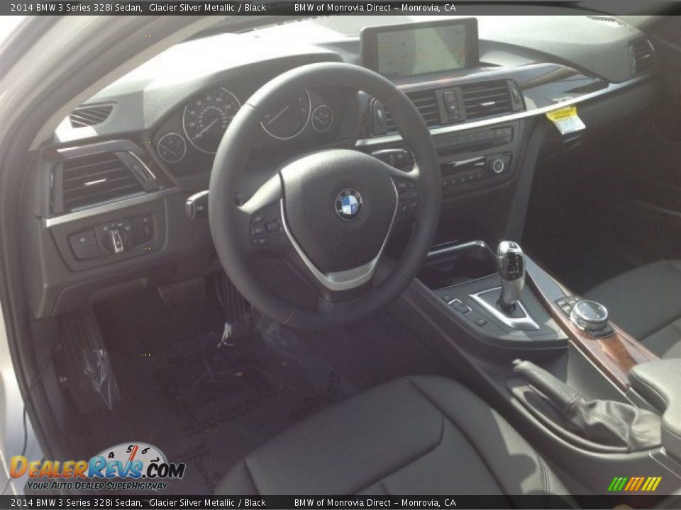 2014 BMW 3 Series 328i Sedan Glacier Silver Metallic / Black Photo #8