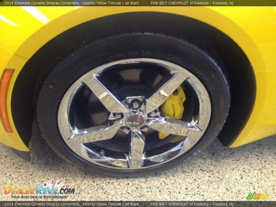 2014 Chevrolet Corvette Stingray Convertible Velocity Yellow Tintcoat / Jet Black Photo #3