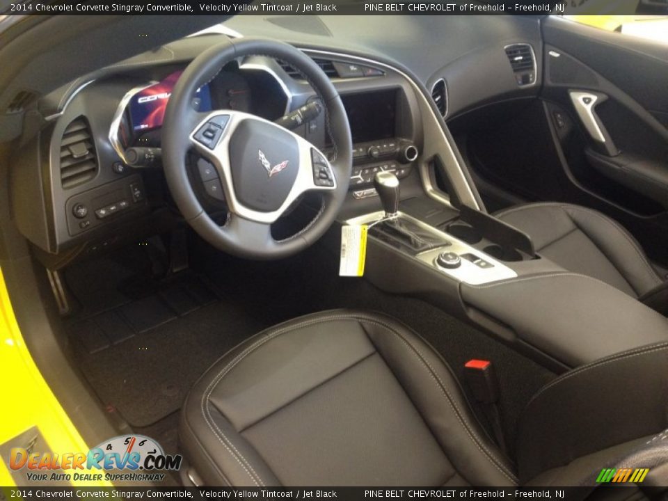 Jet Black Interior - 2014 Chevrolet Corvette Stingray Convertible Photo #6