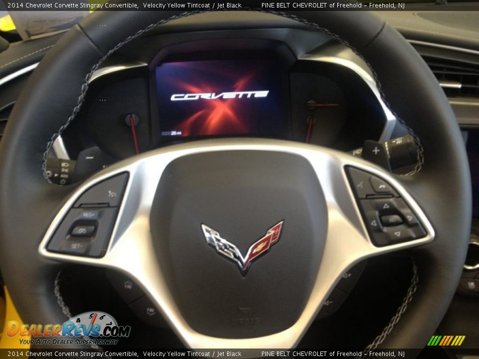 2014 Chevrolet Corvette Stingray Convertible Velocity Yellow Tintcoat / Jet Black Photo #11