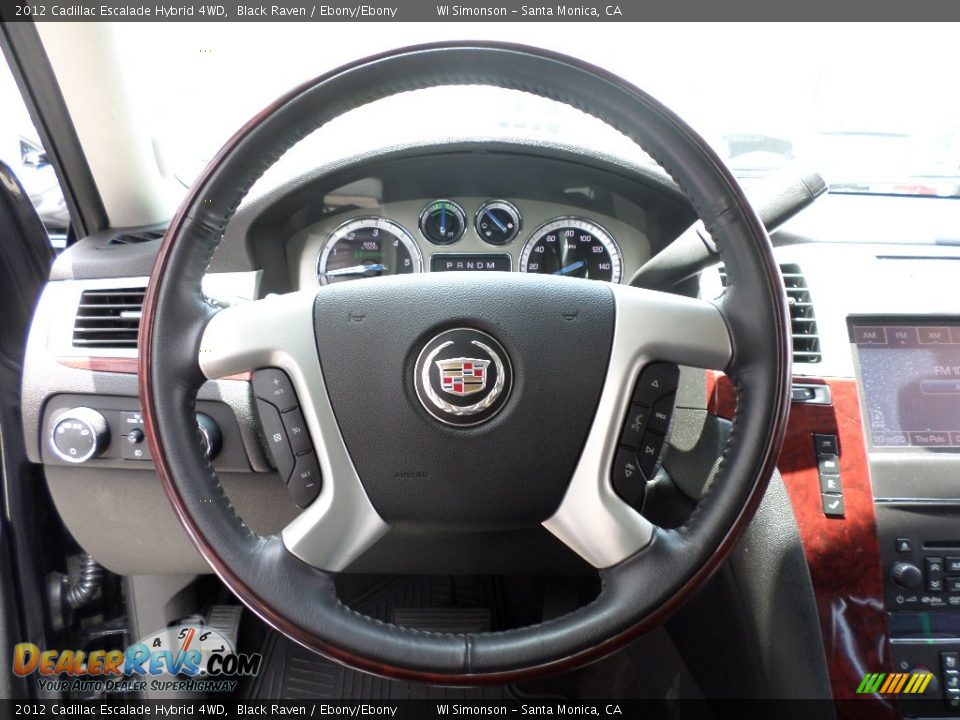 2012 Cadillac Escalade Hybrid 4WD Steering Wheel Photo #11