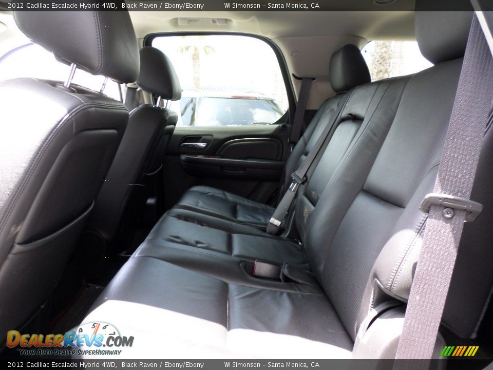 Rear Seat of 2012 Cadillac Escalade Hybrid 4WD Photo #19