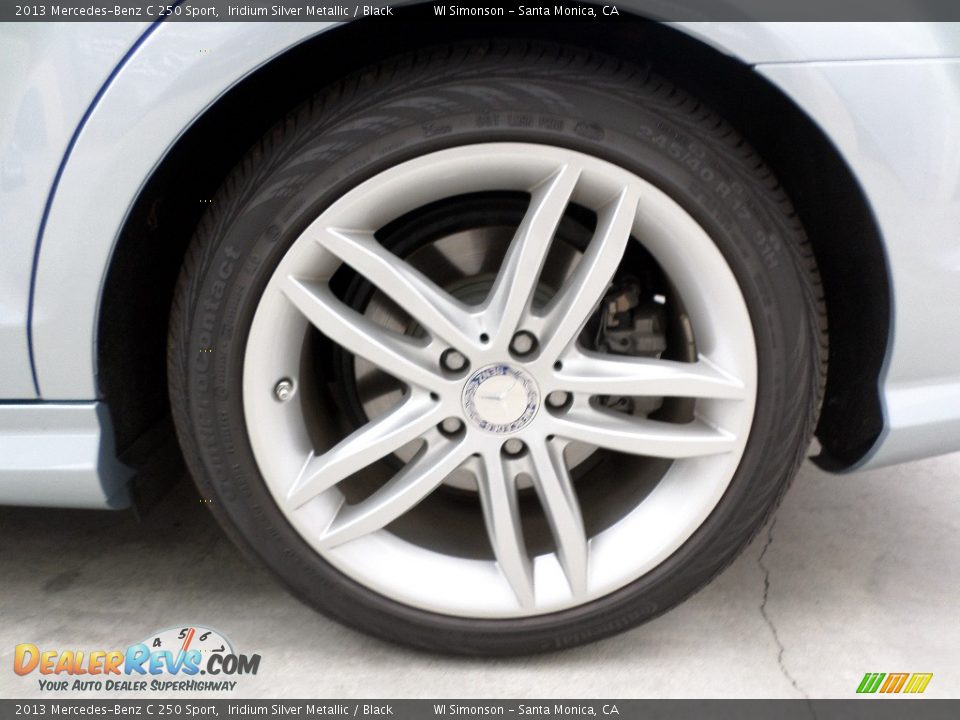 2013 Mercedes-Benz C 250 Sport Iridium Silver Metallic / Black Photo #24