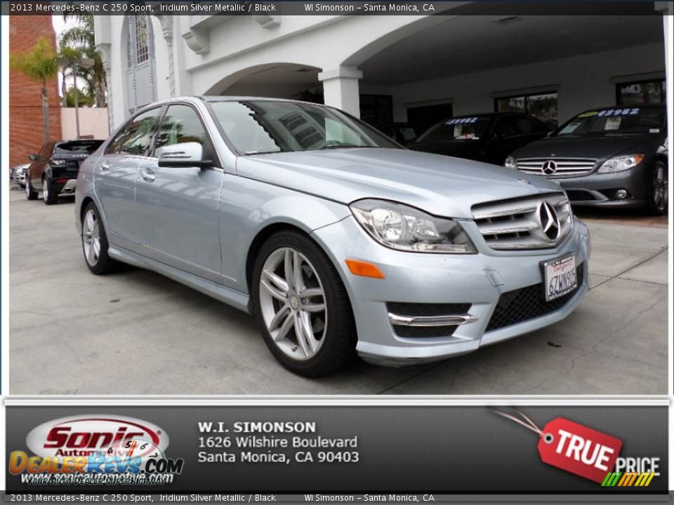 2013 Mercedes-Benz C 250 Sport Iridium Silver Metallic / Black Photo #26