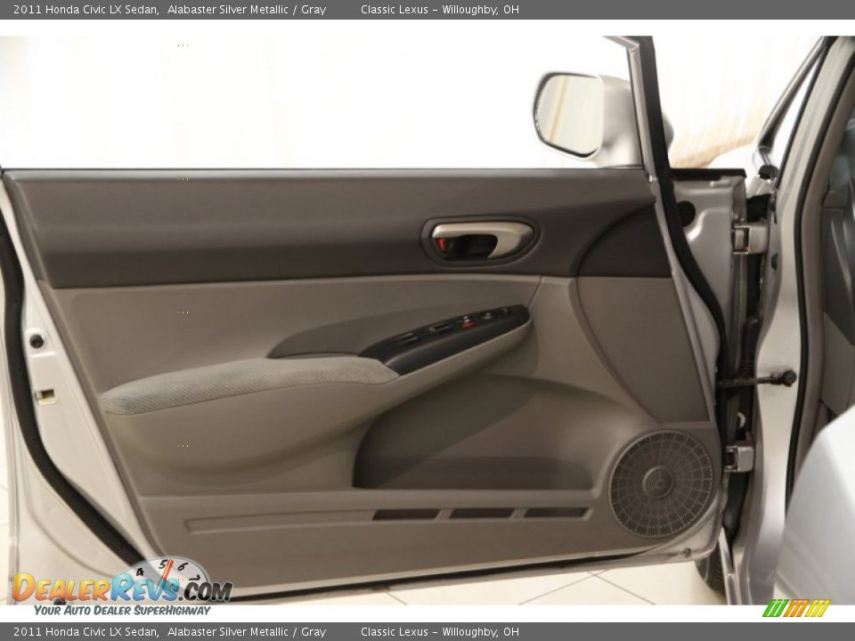 2011 Honda Civic LX Sedan Alabaster Silver Metallic / Gray Photo #4