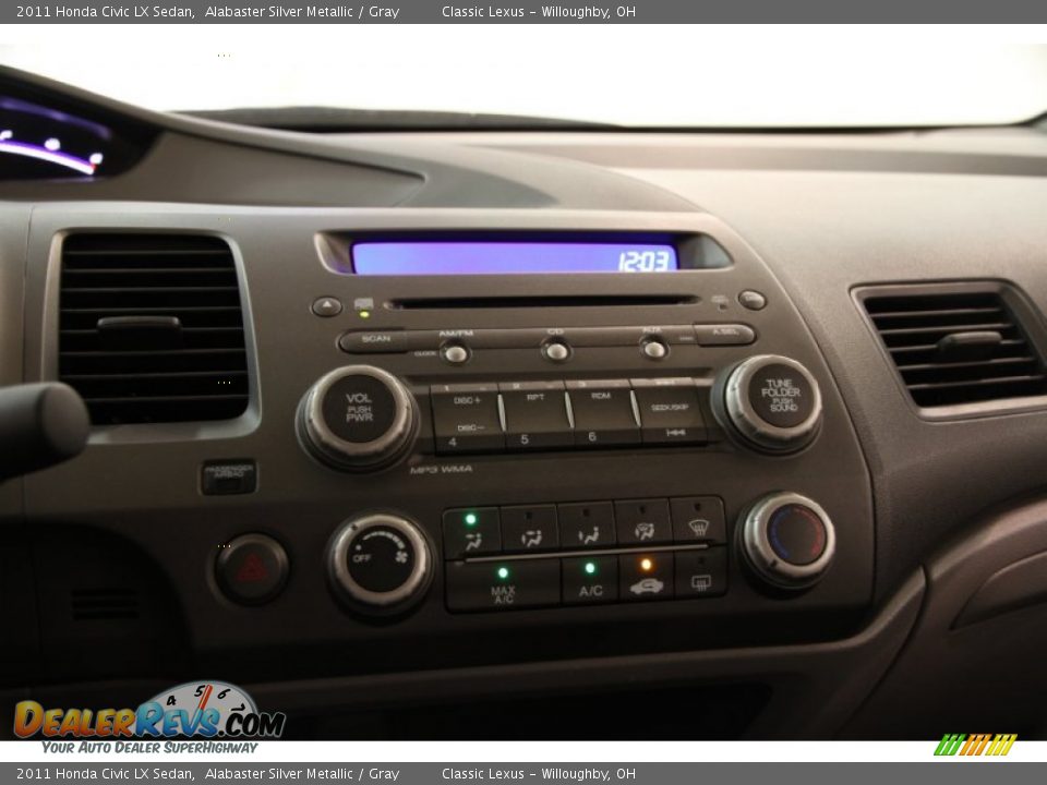 2011 Honda Civic LX Sedan Alabaster Silver Metallic / Gray Photo #8