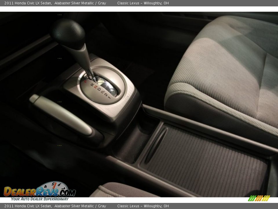 2011 Honda Civic LX Sedan Alabaster Silver Metallic / Gray Photo #9