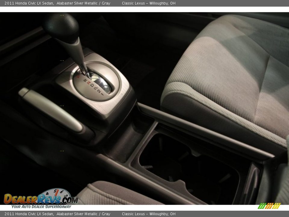 2011 Honda Civic LX Sedan Alabaster Silver Metallic / Gray Photo #10