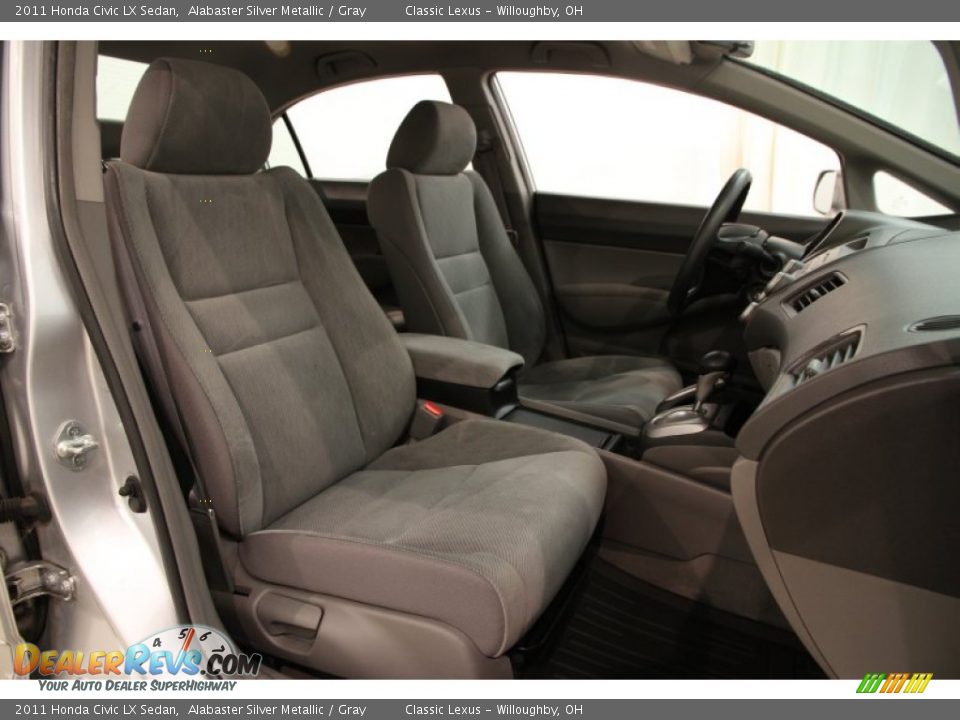 2011 Honda Civic LX Sedan Alabaster Silver Metallic / Gray Photo #11