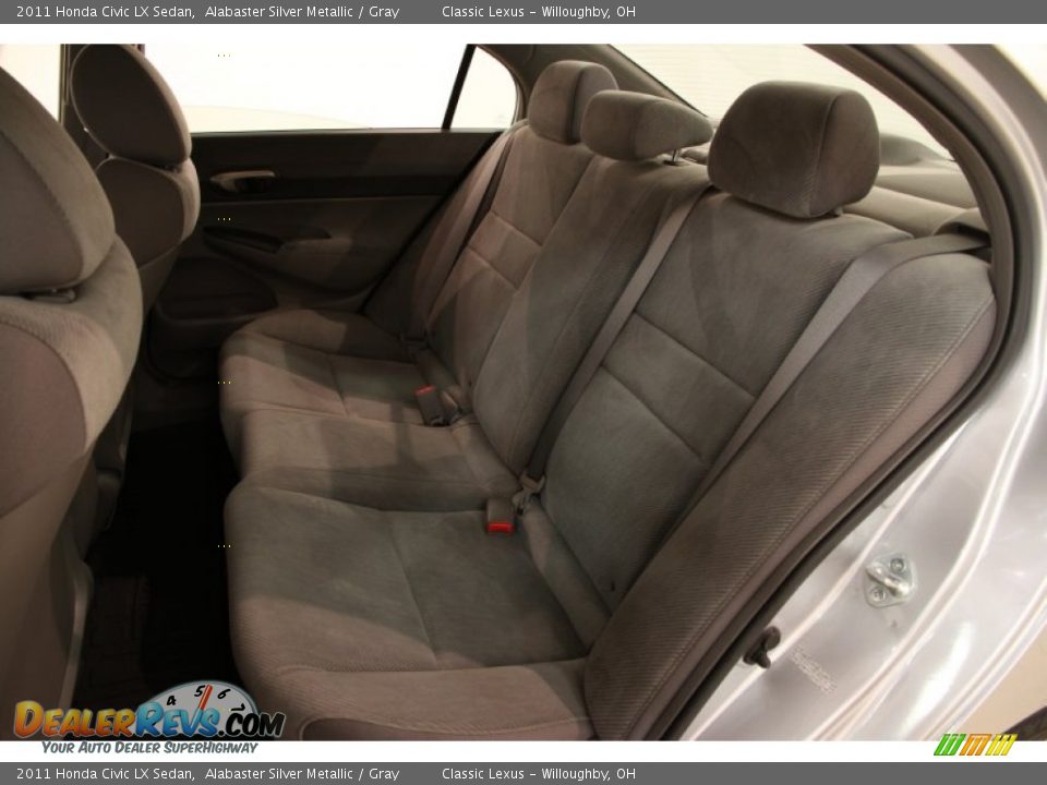 2011 Honda Civic LX Sedan Alabaster Silver Metallic / Gray Photo #13