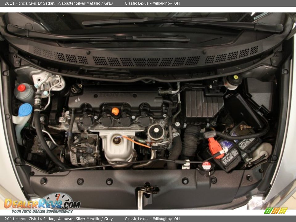 2011 Honda Civic LX Sedan Alabaster Silver Metallic / Gray Photo #15